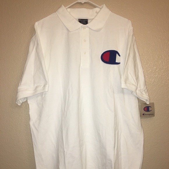 white champion polo